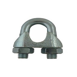 2 serres-câble étrier standard acier zingué D. 10 mm