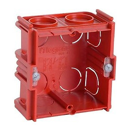 Boîte à encastrer carrée Batibox maçonnerie - 1 poste profondeur 40mm