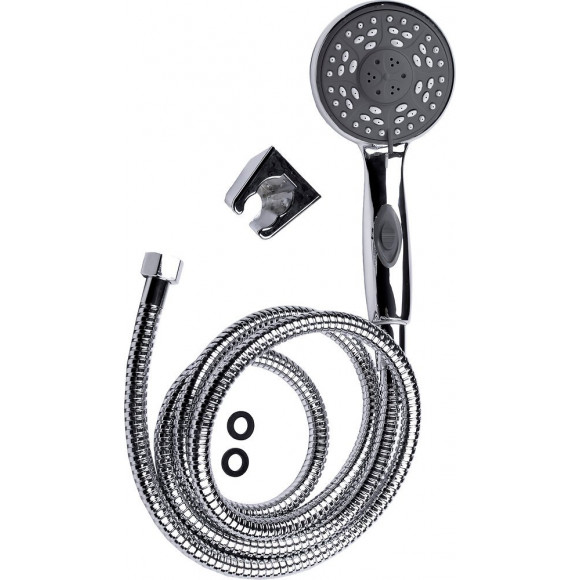 Kit douchette support 3 jets chrome