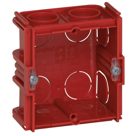 Boîte à encastrer carrée Batibox maçonnerie - 1 poste profondeur 40mm