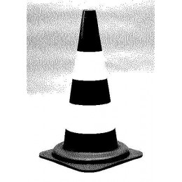 Cône de balisage PVC Hauteur 50cm