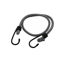 Sandow monté gainé polyéthylène tressé noir x 2