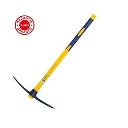Pioche Terrassier 2 Kg Oeil Rond Manche Composite, Manche Incassable En Fibre De Verre