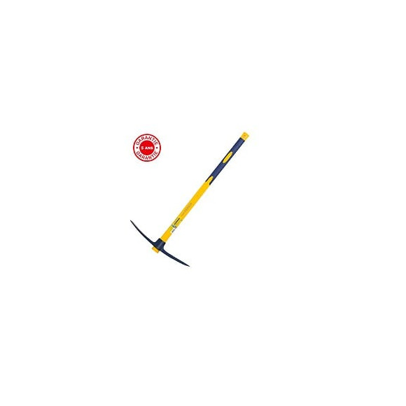 Pioche Terrassier 2 Kg Oeil Rond Manche Composite, Manche Incassable En Fibre De Verre