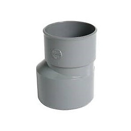 Reduction pvc à coller exter excentrée diamètre m100/f80 mm nicoll
