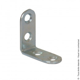 Equerre de chaise 15x2mm Longueur 24mm zingué