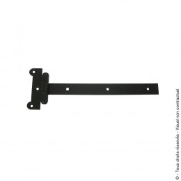 Penture festonnée bout carré Longueur 300mm zingué