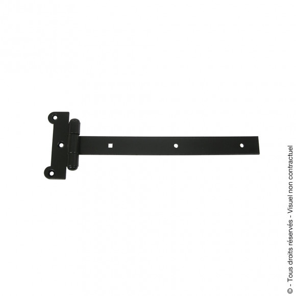 Penture festonnée bout carré Longueur 300mm zingué