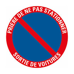 Panneau 30cm Ne pas stationner