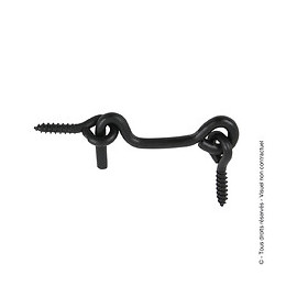 Lot de 2 crochets de contrevent Longueur 160mm zingué