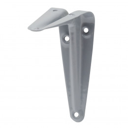 Equerre décorative emboutie grise 10x7.5cm