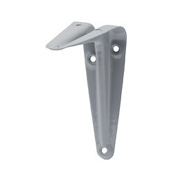 Equerre décorative emboutie grise 10x7.5cm