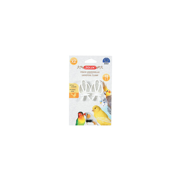 2 pinces universelles pour maintenir des aliments