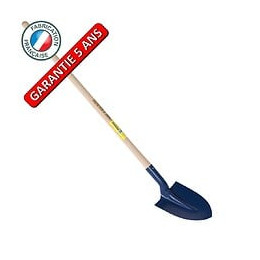 Pelle À Terre De Tranchée 21  Emmanchée, Outil À Main Pour Le Maçon Et Le Btp