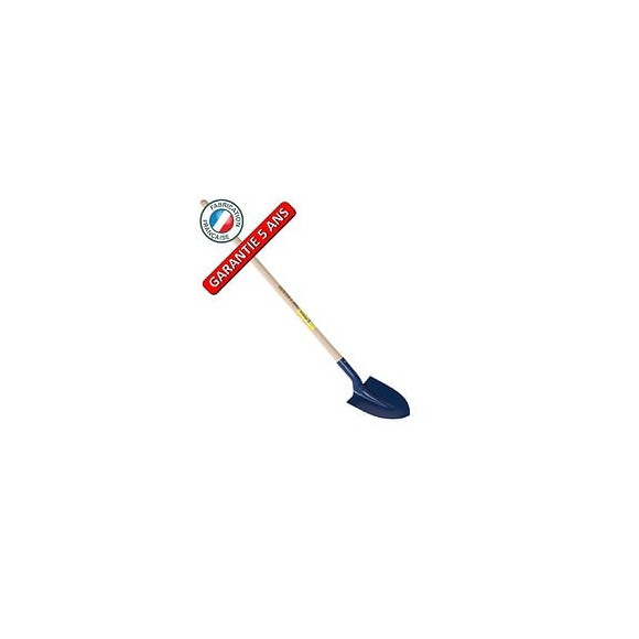 Pelle À Terre De Tranchée 21  Emmanchée, Outil À Main Pour Le Maçon Et Le Btp