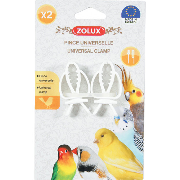 2 pinces universelles pour maintenir des aliments