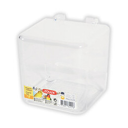 Baignoire extérieure pour oiseaux transparente