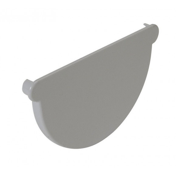 Fond de naissance pour gouttière pvc gris diamètre 25 cm nicoll