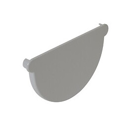 Fond de naissance pour gouttière pvc gris diamètre 25 cm nicoll