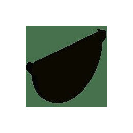 Fond de gouttière pvc gris diamètre 25 cm nicoll