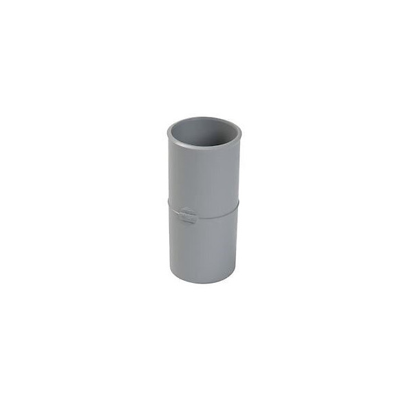 Manchon pvc ff gris pour gouttière diamètre 50 mm nicoll