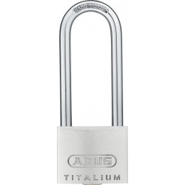 Cadenas à clé Titalium 727-40mm hauteur anse 63mm, 2 clés