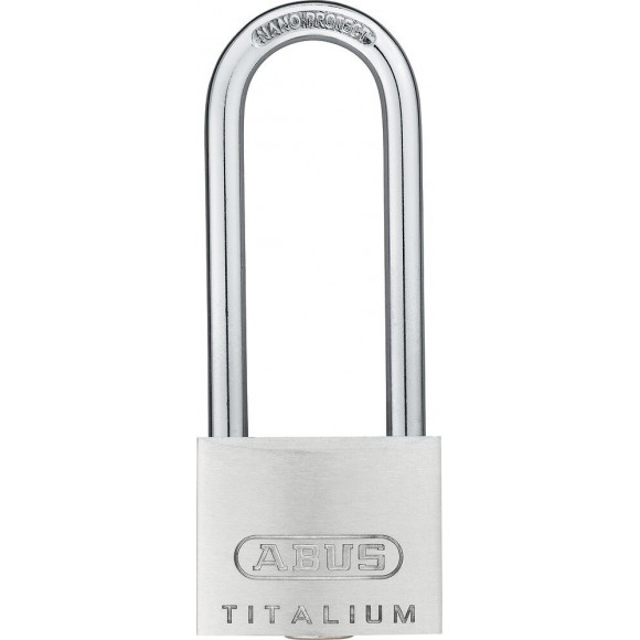Cadenas à clé Titalium 727-40mm hauteur anse 63mm, 2 clés