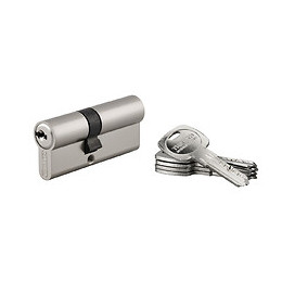 Cylindre 30x40 nickelé 6 goupilles 5 clés