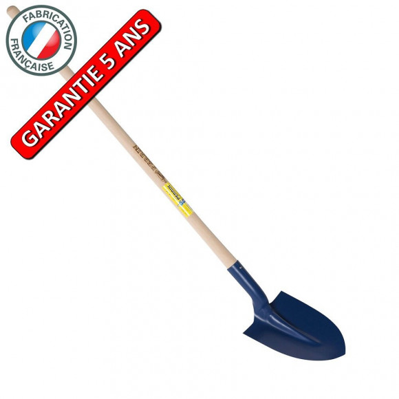 Pelle À Terre De Tranchée 21  Emmanchée, Outil À Main Pour Le Maçon Et Le Btp