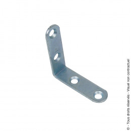 Equerre de chaise 18x3mm Longueur 140mm zingué