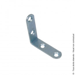Equerre de chaise 16x2mm Longueur 80mm zingué