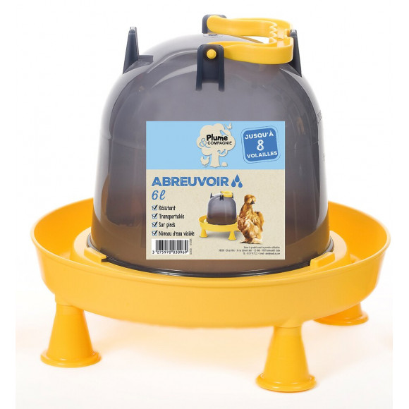 ABREUVOIR PORTABLE SUR PIEDS 6L