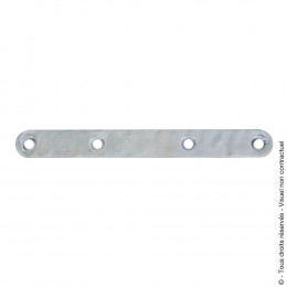 Patte d'assemblage 18x3mm Longueur 180mm zingué