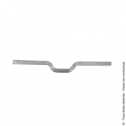 Barre de sécurité seule diamètre 16 - Longueur 980mm - zingué