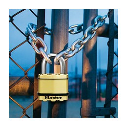 2 cadenas à clé en acier laminé 45mm anse octogonale d.8xh.24mm