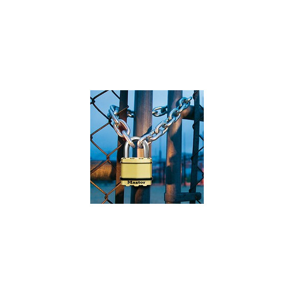 2 cadenas à clé en acier laminé 45mm anse octogonale d.8xh.24mm