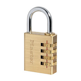 Cadenas à combinaison programmable laiton 40mm anse d.6xh.26mm