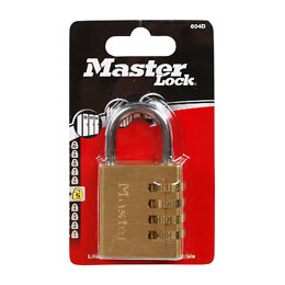 Cadenas à combinaison programmable laiton 40mm anse d.6xh.26mm