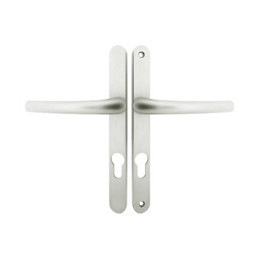 Poignée de porte SOFOC Zenia aluminium argent perçage cylindre