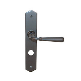 Poignée sur plaqué condamnation Chinon déco fer entraxe 195mm