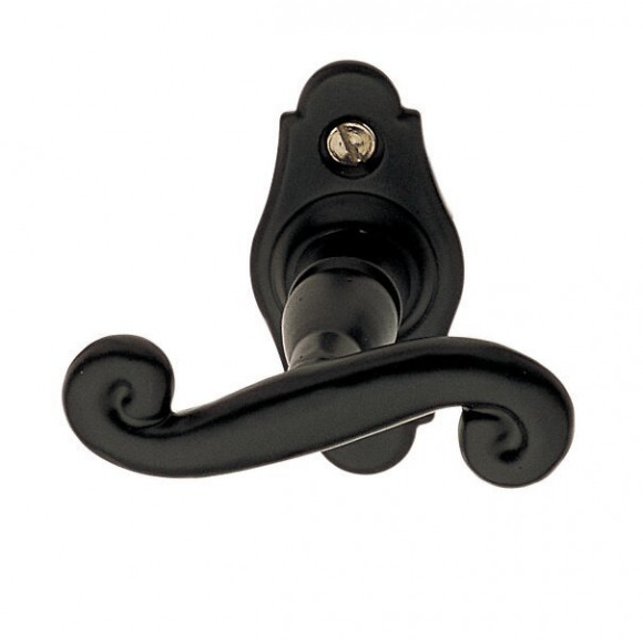 Poignée de fenêtre coq fer noir entraxe 43mm