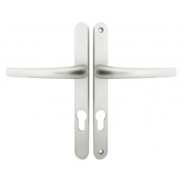 Poignée de porte SOFOC Zenia aluminium argent perçage cylindre