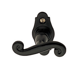 Poignée de fenêtre coq fer noir entraxe 43mm