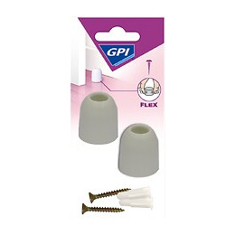 Butée Souple Blanc D.29 mm x2