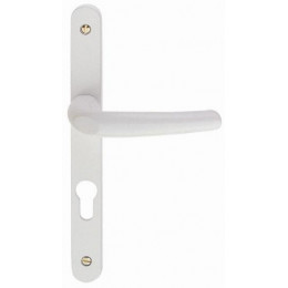 Ensemble sur plaque étroite Pianosa alu blanc cylindre entraxe 195mm