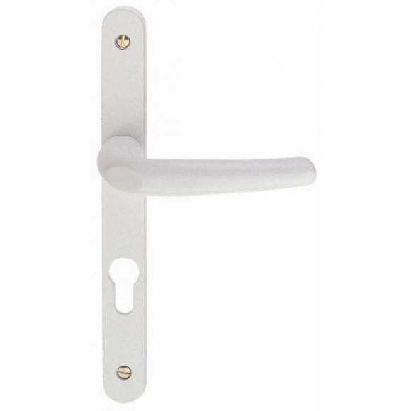 Ensemble sur plaque étroite Pianosa alu blanc cylindre entraxe 195mm