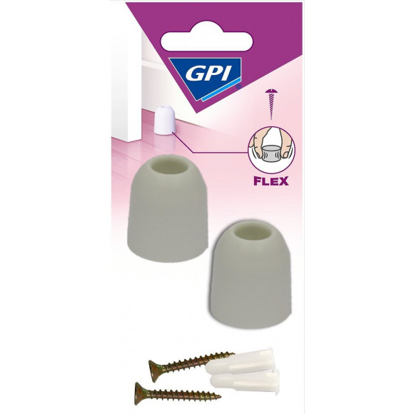 Butée Souple Blanc D.29 mm x2