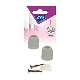 Butée Souple Blanc D.23 mm x2