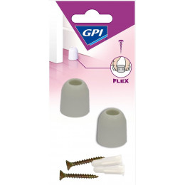 Butée Souple Blanc D.23 mm x2