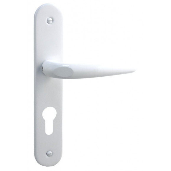 Ensemble sur plaque de 40mm Pianosa alu blanc cylindre